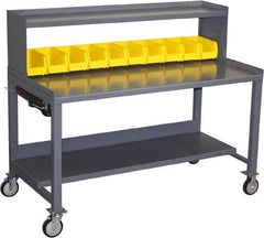Jamco - Heavy Duty Use Workbench Mobile Work Bench - Steel, Gray, 36" Long x 72" Deep x 49" High - Industrial Tool & Supply