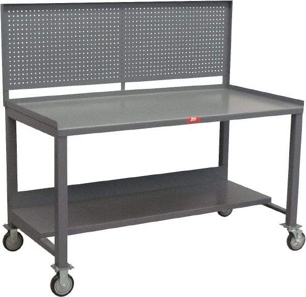 Jamco - Heavy Duty Use Workbench Mobile Work Bench - Steel, Gray, 36" Long x 72" Deep x 58" High - Industrial Tool & Supply
