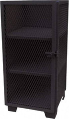 Jamco - 3 Shelf Security Storage Cabinet - Steel, 30" Wide x 24" Deep x 54" High, Black - Industrial Tool & Supply