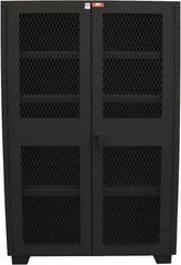 Jamco - 4 Shelf Visible Storage Cabinet - Steel, 48" Wide x 24" Deep x 78" High, Black - Industrial Tool & Supply