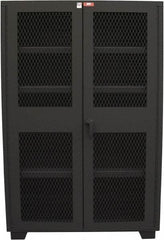 Jamco - 4 Shelf Visible Storage Cabinet - Steel, 36" Wide x 24" Deep x 78" High, Black - Industrial Tool & Supply