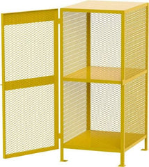 Jamco - Gas Cylinder Storage Cabinet - Steel, 40" Wide x 33" Deep x 71" High, Yellow - Industrial Tool & Supply