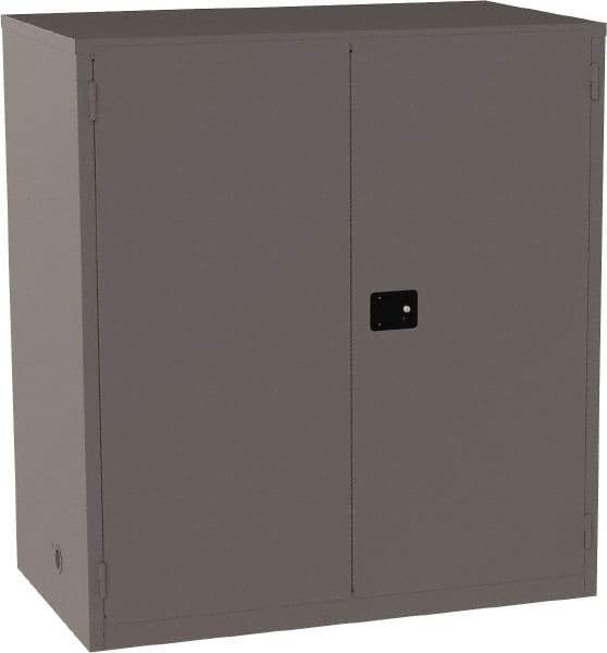 Jamco - 4 Shelf Security Storage Cabinet - Steel, 59" Wide x 34" Deep x 65" High, Gray - Industrial Tool & Supply