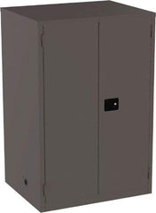 Jamco - 4 Shelf Security Storage Cabinet - Steel, 34" Wide x 43" Deep x 65" High, Gray - Industrial Tool & Supply