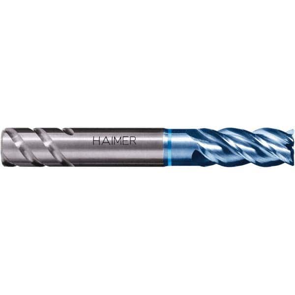 Corner Chamfer End Mill: 0.1969″ Dia, 0.5118″ LOC, 4 Flute, Solid Carbide 58 mm OAL, 6 mm Shank Dia, AlTiN Coated, Centercutting