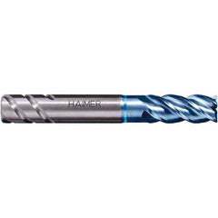 Corner Chamfer End Mill: 0.1181″ Dia, 0.315″ LOC, 4 Flute, Solid Carbide 58 mm OAL, 6 mm Shank Dia, AlTiN Coated, Centercutting
