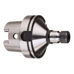 HAIMER - 1/8" to 5/8" Capacity, 5" Projection, HSK125A Hollow Taper, ER25 Collet Chuck - 0.0001" TIR - Exact Industrial Supply