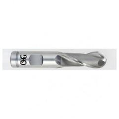 1'' Dia. - 4-3/4'' OAL - Bright M-42 Cobalt - Ball End SE EM - 2 FL - Industrial Tool & Supply