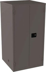 Jamco - 4 Shelf Security Storage Cabinet - Steel, 34" Wide x 34" Deep x 65" High, Gray - Industrial Tool & Supply
