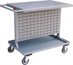Jamco - Louvered Panel Cart - 36 Inch Overall Width x 24 Inch Overall Depth x 35 Inch Overall Height - Industrial Tool & Supply