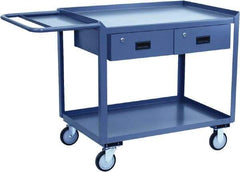 Jamco - Flush Mobile Work Bench - Steel, Gray, 24" Long x 36" Deep x 39" High - Industrial Tool & Supply