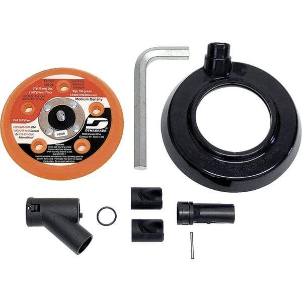 Dynabrade - Power Sander Vacuum Shroud Conversion Kit - 5" Diam, For Use with Dynorbital Supreme Random & Dynorbital-Spirit Random Orbital Sanders - Industrial Tool & Supply