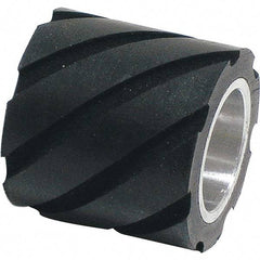 Dynabrade - 1" Diam x 1" Wide Contact Wheel Assembly - 5/8" Arbor Hole, Standard, 70 Duro Rubber Face - Industrial Tool & Supply