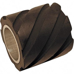 Dynabrade - 1" Diam x 5/8" Wide Contact Wheel - 5/8" Arbor Hole, Flat, 70 Duro Rubber Face - Industrial Tool & Supply
