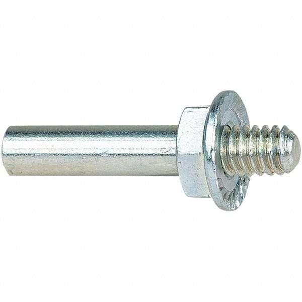 Dynabrade - Abrasive Disc Adapter - 1/4-20 Male, 1-1/4" Long - Industrial Tool & Supply