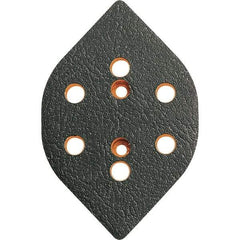 Dynabrade - Tear Drop Adhesive/PSA Backing Pad - Dynafine Compatible, Screw Attachment, Vacuum Pad, 3/8" Thick, Medium Density - Industrial Tool & Supply