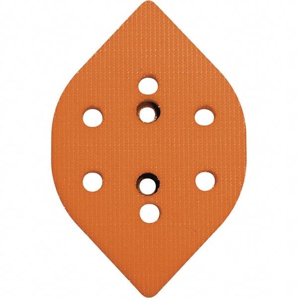 Dynabrade - Tear Drop Hook Face Backing Pad - Dynafine Compatible, Screw Attachment, Vacuum Pad, 3/8" Thick, Soft Density - Industrial Tool & Supply