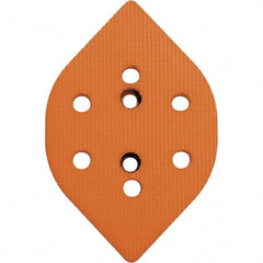 Dynabrade - Tear Drop Hook Face Backing Pad - Dynafine Compatible, Screw Attachment, Vacuum Pad, 3/8" Thick, Soft Density - Industrial Tool & Supply