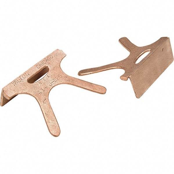 Dynabrade - 4" Jaw Width, Bronze, Vise Jaw Cap - Industrial Tool & Supply