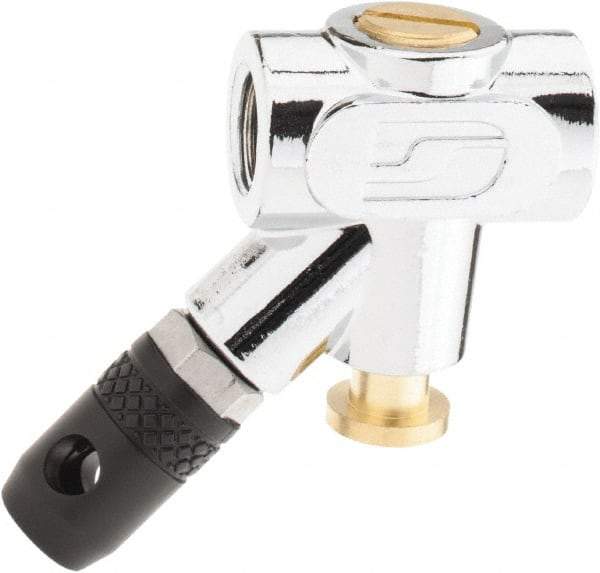 Dynabrade - 30 Max psi Safety Tip Inline Blow Gun - 1/4 NPT, 4" Tube Length - Industrial Tool & Supply