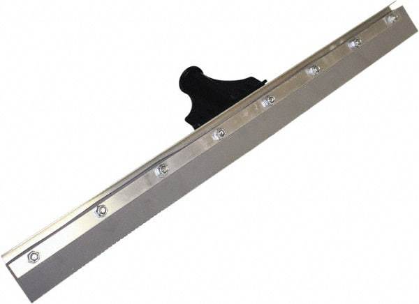 SEYMOUR-MIDWEST - 24" EPDM Blade Floor Squeegee - Threaded End, Single Edge, Gray, Aluminum Holder - Industrial Tool & Supply