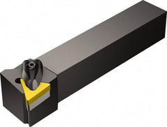 Sandvik Coromant - DTGN, Left Hand Cut, -1° Lead Angle, 25mm Shank Height x 25mm Shank Width, Negative Rake Indexable Turning Toolholder - 150mm OAL, TNMG 22 04 08 Insert Compatibility, Series T-Max P - Industrial Tool & Supply