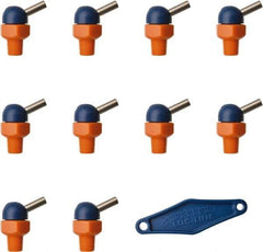 Loc-Line - 1/8" Hose Inside Diam x 5/32" Nozzle Diam, High-Pressure Coolant Hose Nozzle - NPT, for Use with Loc-Line Modular Hose System, 10 Pieces - Industrial Tool & Supply
