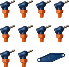 Loc-Line - 1/8" Hose Inside Diam x 5/32" Nozzle Diam, High-Pressure Coolant Hose Nozzle - NPT, for Use with Loc-Line Modular Hose System, 10 Pieces - Industrial Tool & Supply