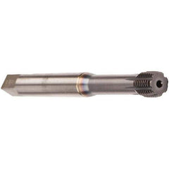 Emuge - #10-32 UNF 2BX Bottoming Thread Forming Tap - Cobalt, TiCN Finish, 2.756" OAL, 0.394" Thread Length, Right Hand Thread, Series InnoForm - Exact Industrial Supply