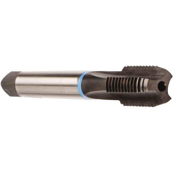 Emuge - 1/4-19" BSPP, 4 Flutes, Bottoming Chamfer, Bright Finish, Solid Carbide British Standard Pipe Tap - 0.4331" Shank Diam, 0.3543" Square Size, Series Rekord A - Exact Industrial Supply