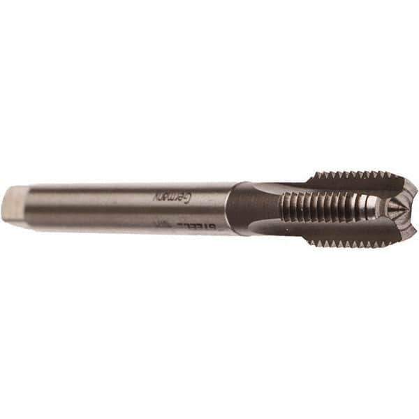 Emuge - 1-3/8 - 11" BSPP, 6 Flutes, Modified Bottoming Chamfer, Bright Finish, Cobalt British Standard Pipe Tap - 1.4173" Shank Diam, 1.1417" Square Size, Series Rekord A - Exact Industrial Supply