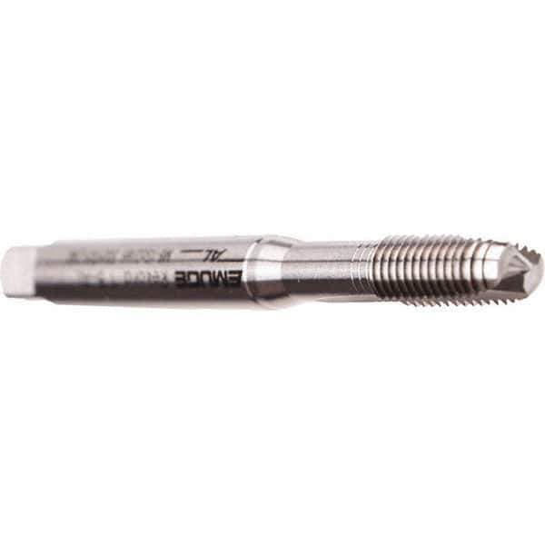 Emuge - M3x0.50 Metric Coarse, 2 Flute, Bright Finish, Cobalt Spiral Point Tap - Modified Bottoming Chamfer, Right Hand Thread, 56mm OAL, 11mm Thread Length, 3.5mm Shank Diam, 6H Class of Fit, Series Rekord B - Exact Industrial Supply