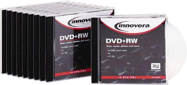 innovera - DVD+RW Discs - Use with CD, DVD Drives - Industrial Tool & Supply