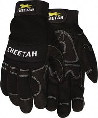 MCR Safety - Size XL Leather General Protection Work Gloves - For Work & Driver, Uncoated, Adjustable Closure Cuff, Black, Paired - Industrial Tool & Supply