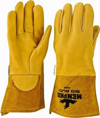 MCR Safety - Size XL Unlined Deerskin Welding Glove - Tan, Pair - Industrial Tool & Supply
