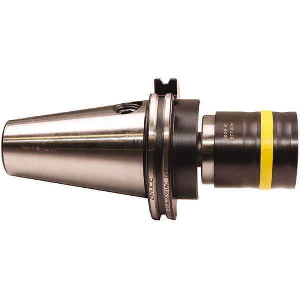 Emuge - DIN2080-40 Taper Shank Tension & Compression Tapping Chuck - M4.5 Min Tap Capacity, 3.3307" Projection, Size 3 Adapter, Quick Change - Exact Industrial Supply