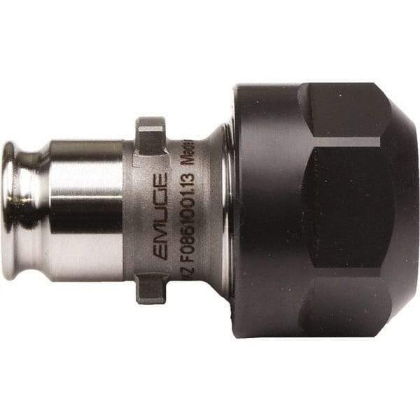 Emuge - 4.5mm Tap Shank Diam, #1 Tapping Adapter - 1.9882" Projection, 2.8347" OAL, 3/4" Shank OD, Through Coolant, Series EM01-L/ER - Exact Industrial Supply