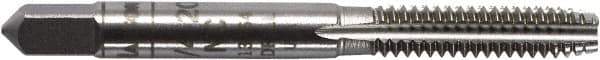 Irwin Hanson - 1-14 UNS 2B 4 Flute Bright Finish Carbon Steel Straight Flute Standard Hand Tap - Plug, Right Hand Thread, Oversize - Exact Industrial Supply