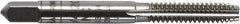 Irwin Hanson - 11/16-11 UNS 2B 4 Flute Bright Finish Carbon Steel Straight Flute Standard Hand Tap - Plug, Right Hand Thread, Oversize - Exact Industrial Supply