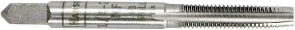 Irwin Hanson - 7/8-14 UNF 2B 4 Flute Bright Finish Carbon Steel Straight Flute Standard Hand Tap - Taper, Right Hand Thread, Oversize - Exact Industrial Supply