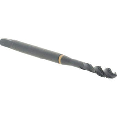 Guhring - M4x0.70 Metric 6H Modified Bottoming Spiral Flute Tap - Cobalt, Oxide Finish, 63mm OAL, Right Hand Flute, Right Hand Thread, D4, Series 5734 - Exact Industrial Supply