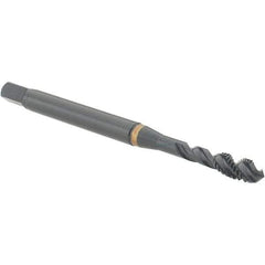 Guhring - M4x0.70 Metric Coarse, Oxide Finish, Cobalt Spiral Point Tap - Modified Bottoming Chamfer, Right Hand Thread, 63mm OAL, 7.5mm Thread Length, 4.5mm Shank Diam, 6G Class of Fit, Series 5720 - Exact Industrial Supply