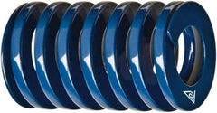 Associated Spring Raymond - 2" Hole Diam, 1" Rod Diam, 5-1/2" Free Length, Blue Die Spring - 1150 Lb Max Deflection, 2.3307" Max Deflection, Medium Duty, Chromium Alloy Steel - Industrial Tool & Supply