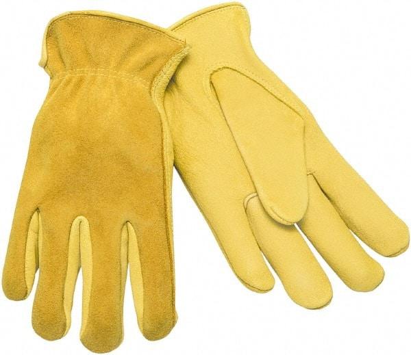 MCR Safety - Size S Deerskin General Protection Work Gloves - For Work & Driver, Uncoated, Natural, Paired - Industrial Tool & Supply