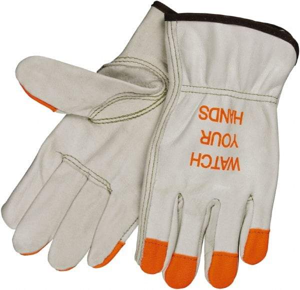 MCR Safety - Size L General Protection Work Gloves - For Work & Driver, Uncoated, Natural, Paired - Industrial Tool & Supply