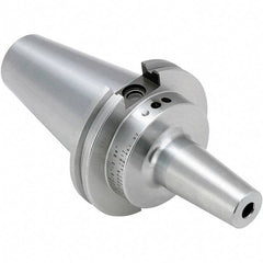 Techniks - 32mm Hole Diam, CAT40 Taper Shank Shrink Fit Tool Holder & Adapter - 100mm Projection, 44mm Nose Diam, Through Coolant - Exact Industrial Supply
