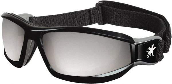 MCR Safety - Silver Mirror Lenses, Framed Safety Glasses - Scratch Resistant, Size Universal, Wrap Around - Industrial Tool & Supply