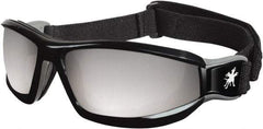 MCR Safety - Silver Mirror Lenses, Framed Safety Glasses - Scratch Resistant, Size Universal, Wrap Around - Industrial Tool & Supply
