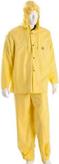MCR Safety - Size 5XL, Yellow, Rain, Disposable Encapsulated Suit - Detachable Hood, Take Up Snaps Ankle, Take Up Snaps Wrist - Industrial Tool & Supply