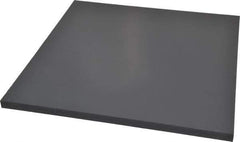 Made in USA - 1/2" Thick x 12" Wide x 1' Long, PVC Sheet - Gray, Type I PVC Grade - Industrial Tool & Supply